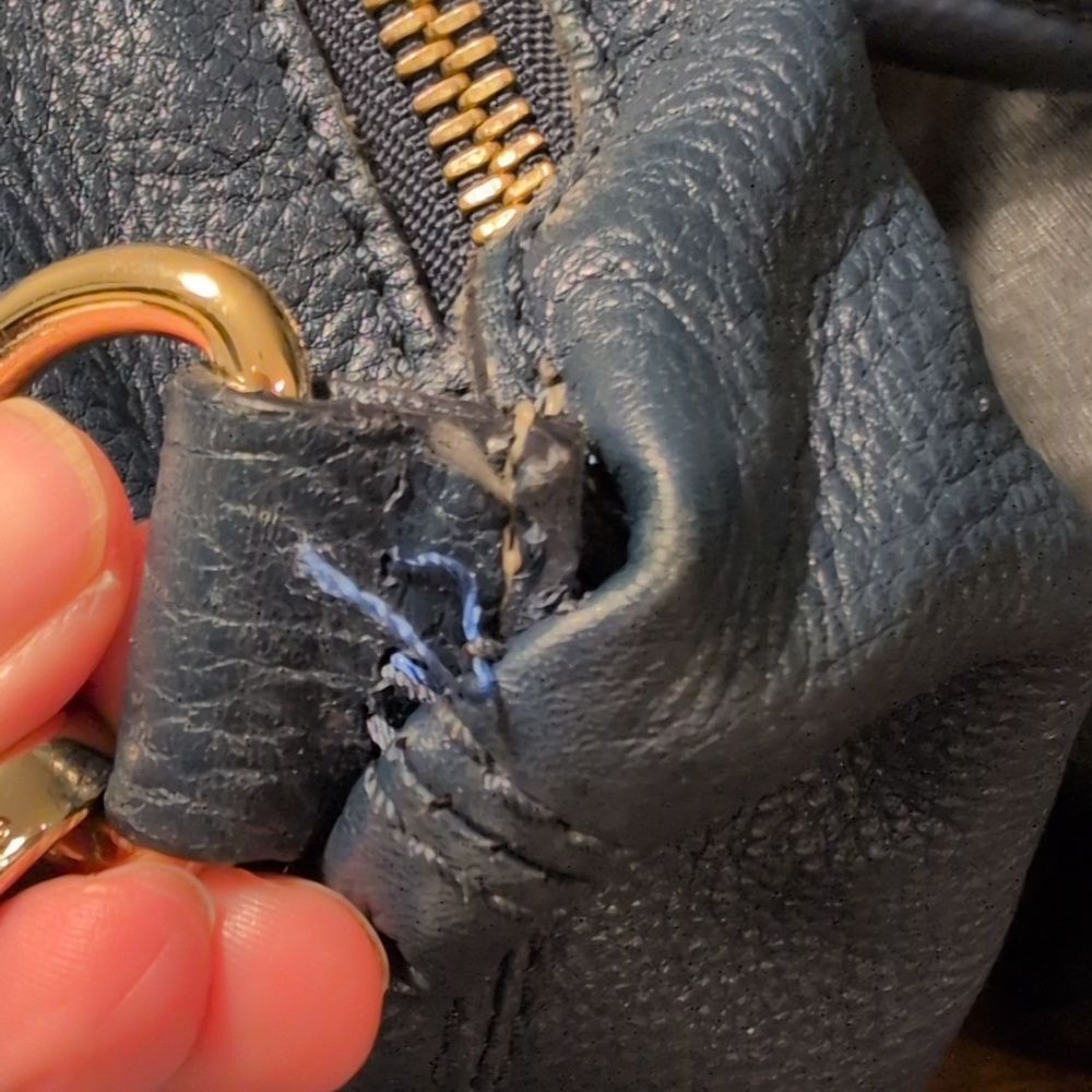Michael Kors Navi Blue Satchel - Picture 15 of 15
